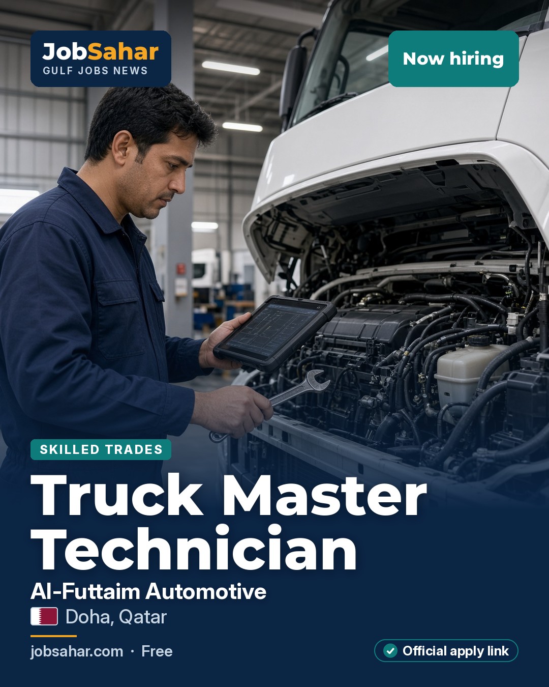 Master Technician, Trucks & Buses at Al-Futtaim Automotive (DOMASCO), Doha