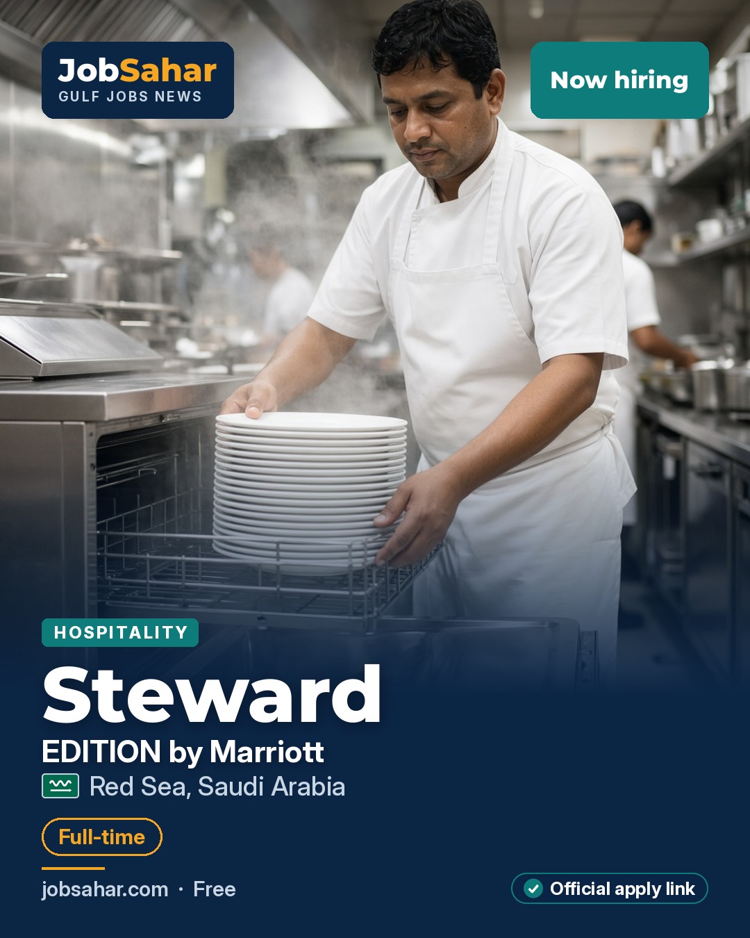 Steward at The Red Sea EDITION (Marriott), Saudi Arabia