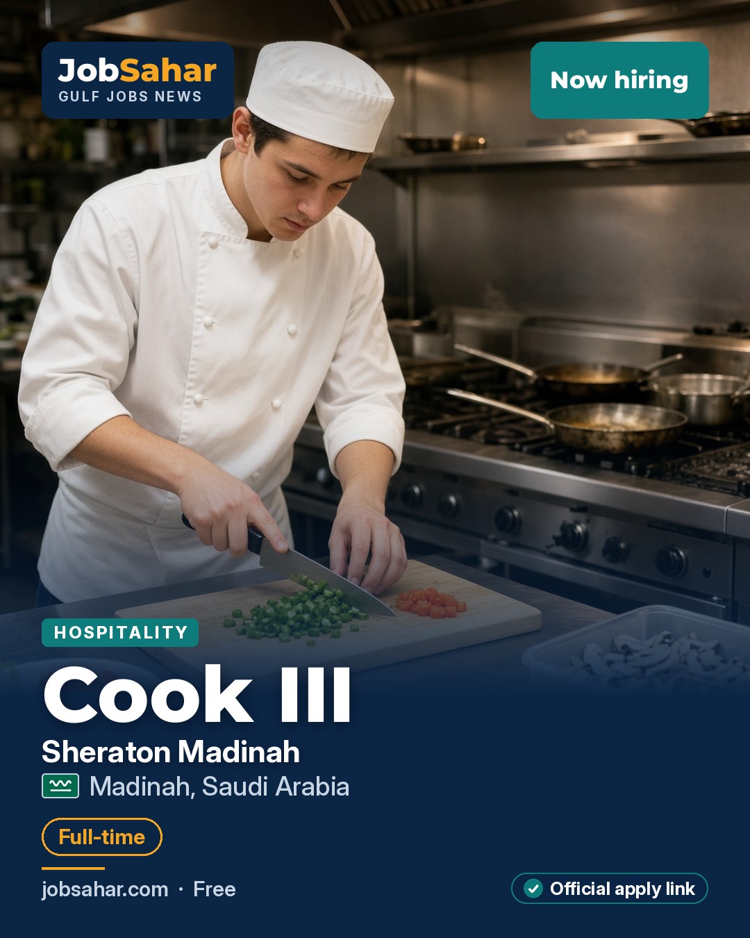 Cook III at Sheraton Madinah (Marriott)