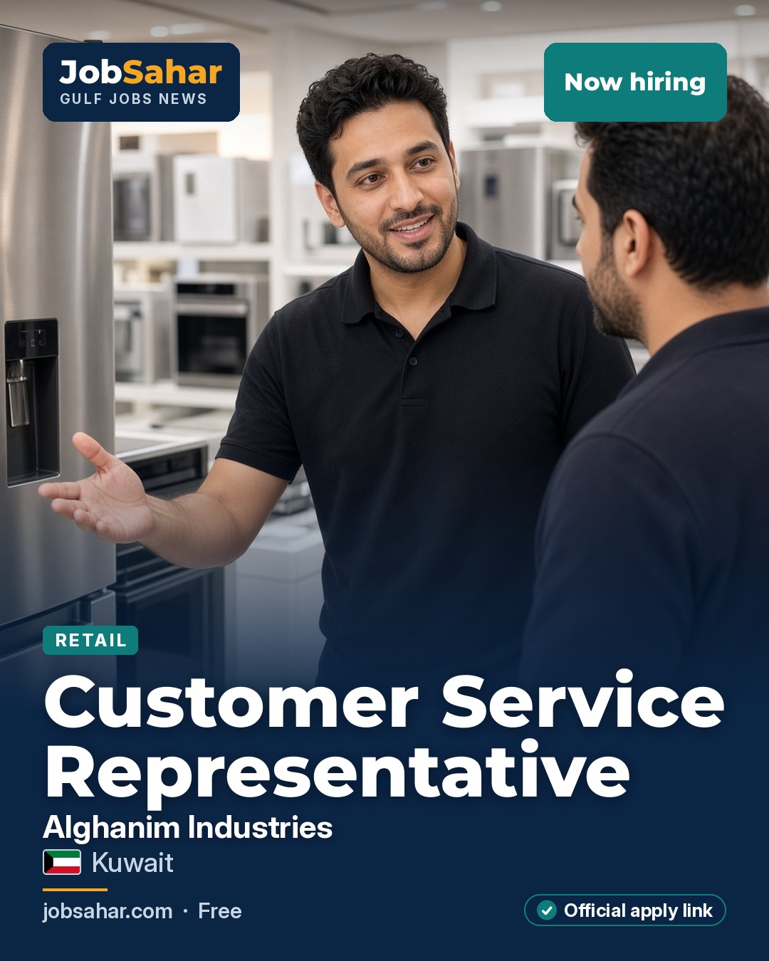 Customer Service Representative at Alghanim Industries, Kuwait