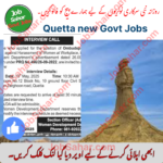 Women development department Balochistan May 2025 new jobs