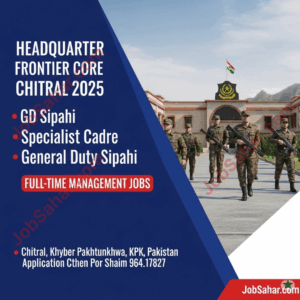 Job Openings at Frontier Corps Chitral (2025)