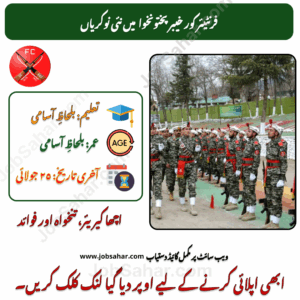 Frontier Corps Career Opportunities in Peshawar (2025)